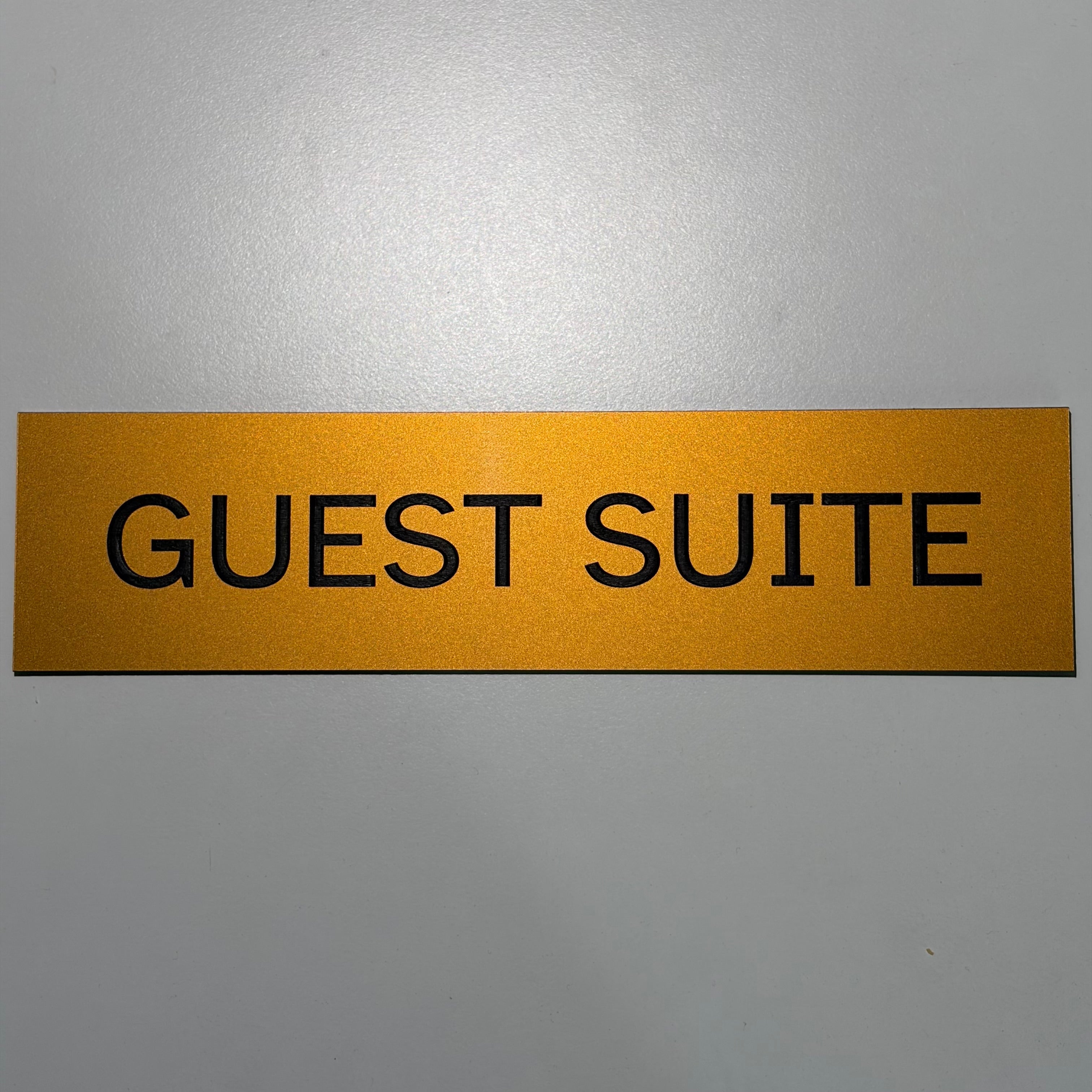 Guest Suite Sign - Brushed Gold 8"x2"