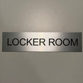 Locker Room Sign 8"x2"