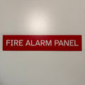 Fire Alarm Panel Sign 10"x2"