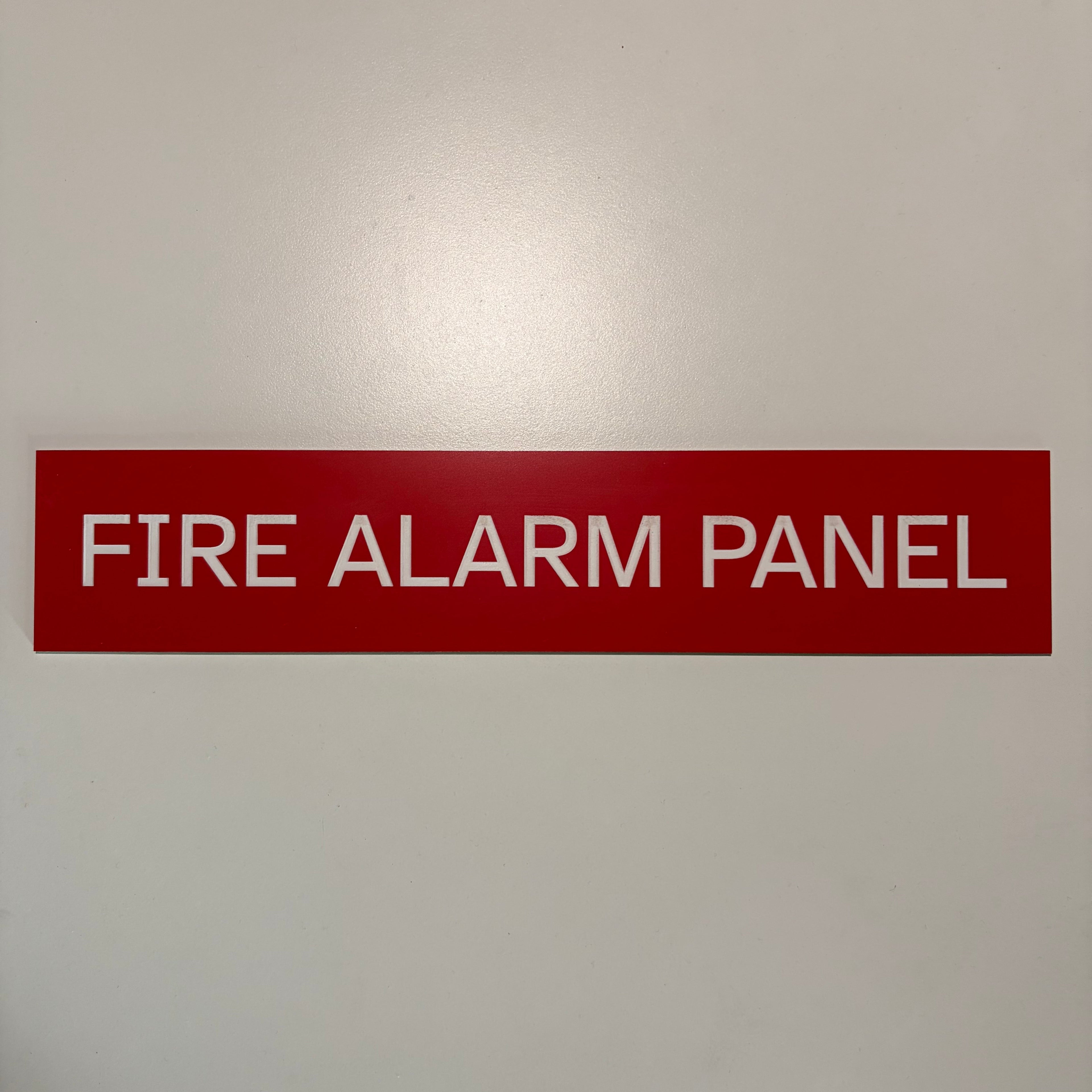 Fire Alarm Panel Sign 10"x2"