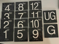 ADA Stairwell Sign with Floor Number 4"x4"