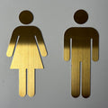 Washroom Pictogram Set 3" High with Install Stencil