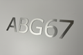 3" Brushed Stainless Steel Numbers